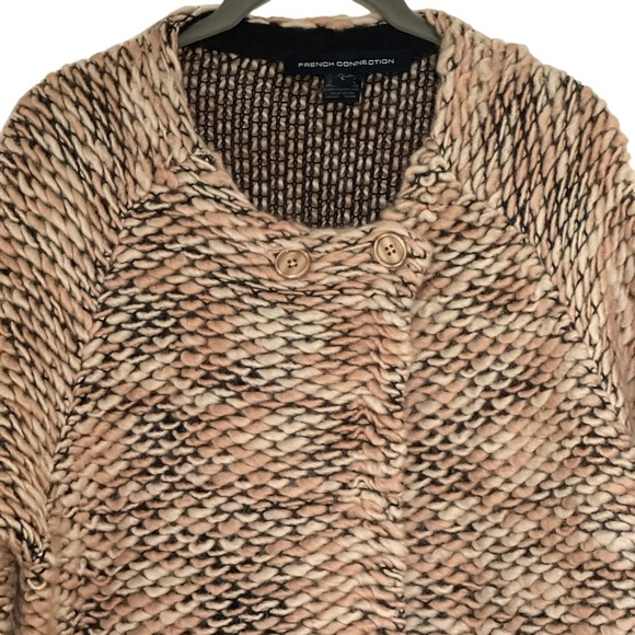 French Connection Textured Tan Coat - Picture 4 of 12